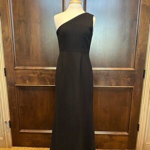 Calvin Klein Elegant Black One-Shoulder Dress